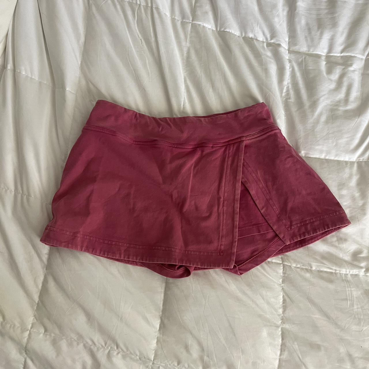 Free People Women's Pink Skirt | Depop