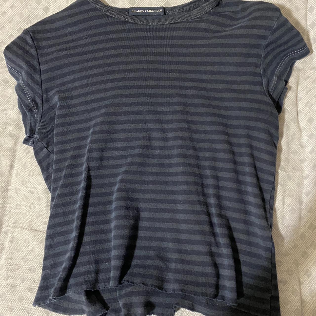 brandy melville hailie shirt ️striped ️slightly... Depop