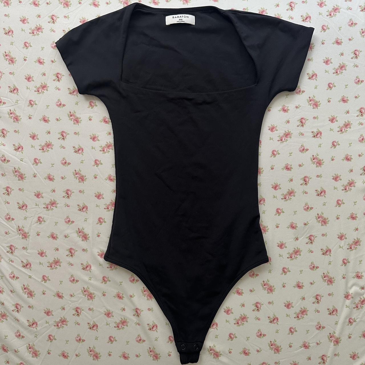 Aritzia Women's Black Bodysuit Depop