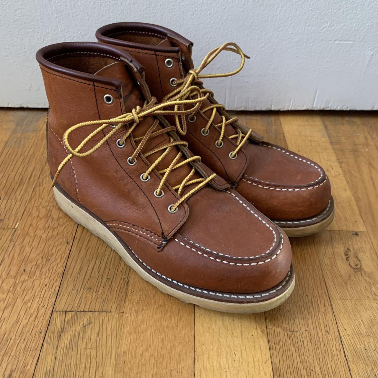 Redwing Women's Brown and Tan Boots | Depop