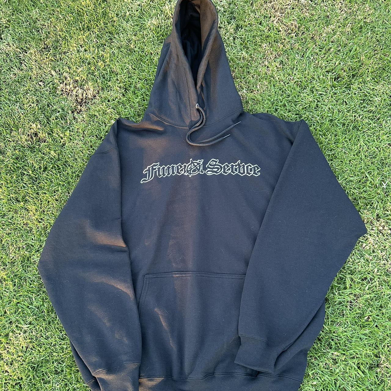 FUNERAL SERVICE HOODIE SIZE XL BRAND NEW NEVER WORN... Depop