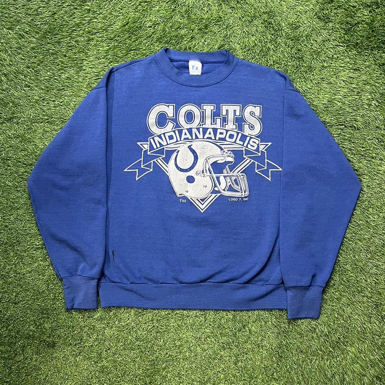 Vintage Indianapolis Colts Crewneck Sweatshirt - Depop