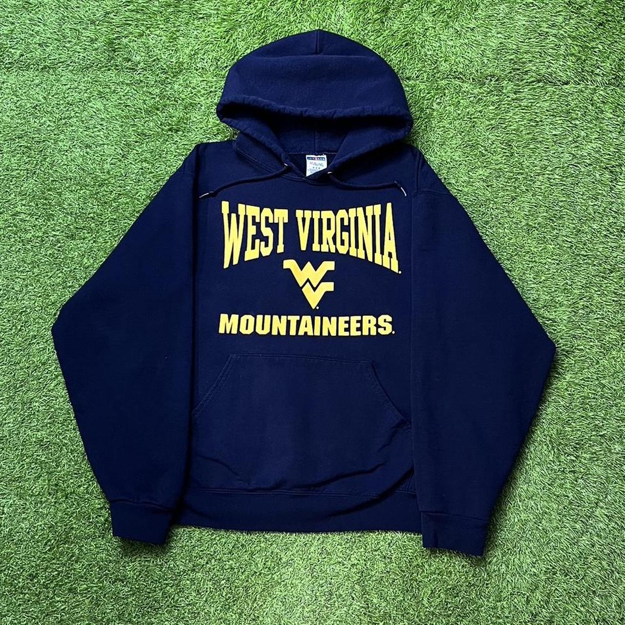 University Of West Virginia Hoodie! Condition: Refer - Depop