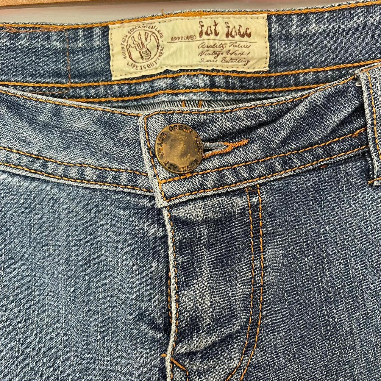 Fat Face jeans, UK size 6 regular, blue denim 3/4... - Depop