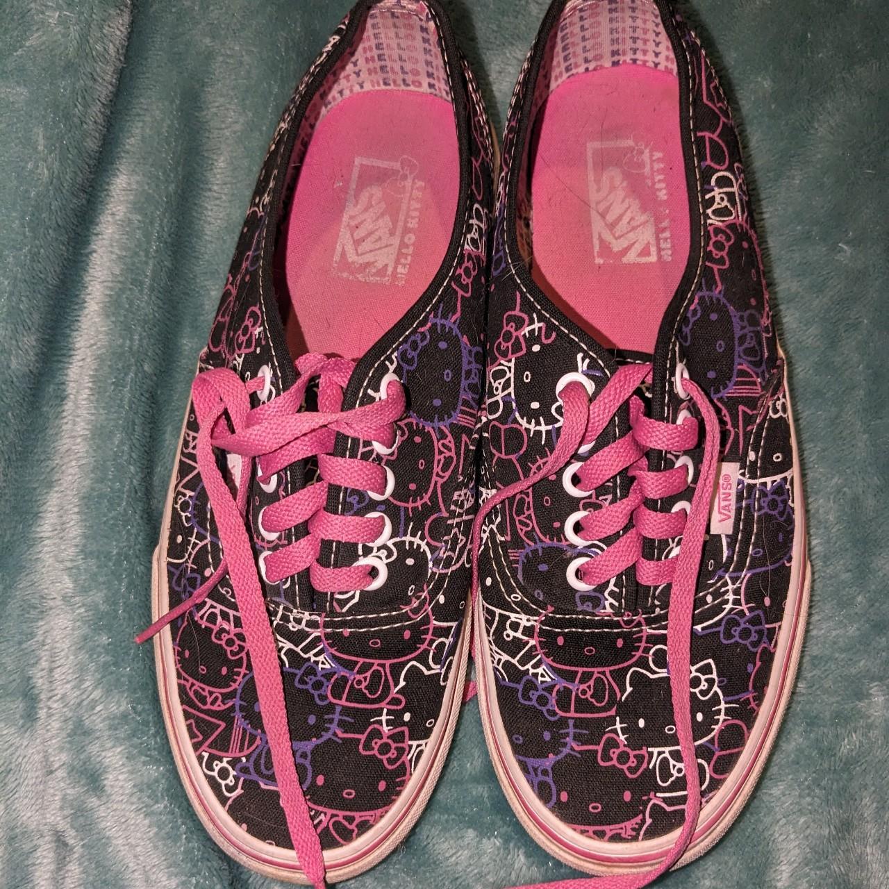 Hello Kitty Low-rise Vans sized men's us 7, women's... - Depop