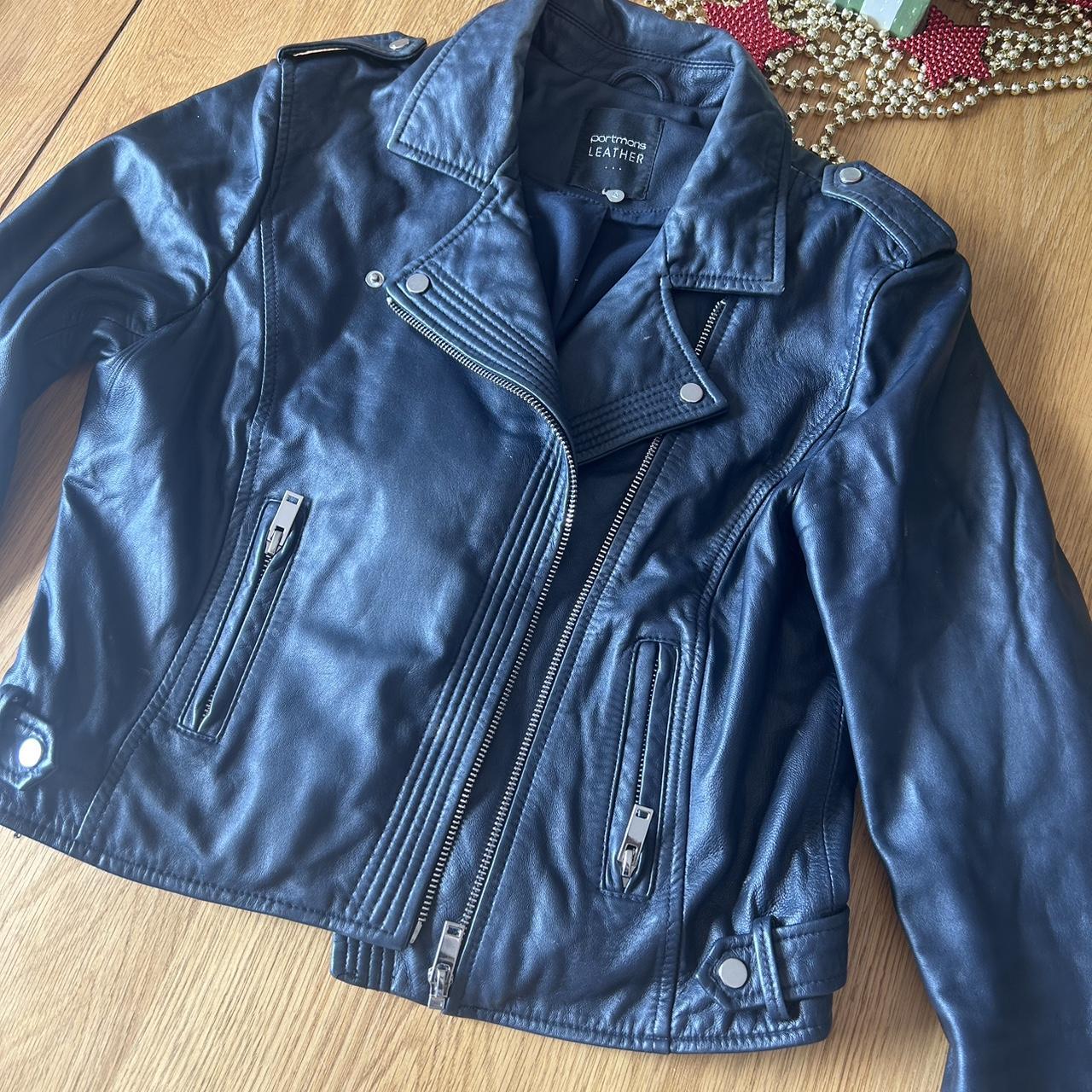 Portmans cropped hotsell leather jacket