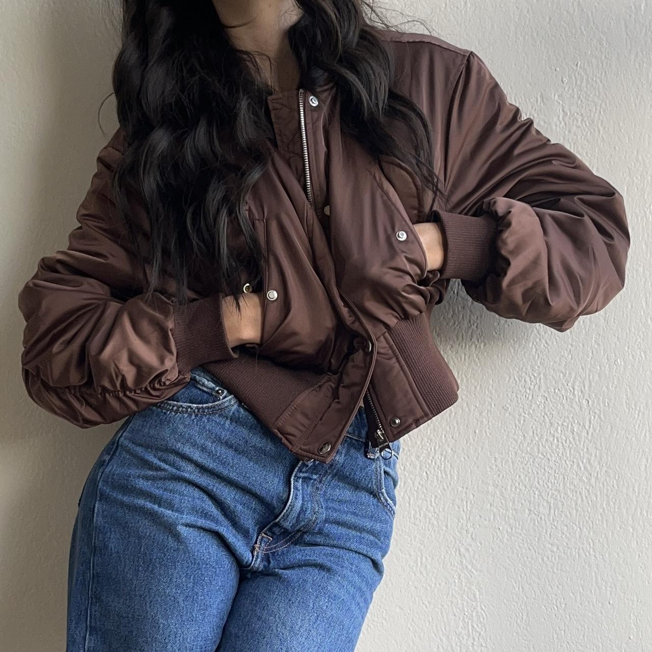 Bershka Men's Brown Jacket Depop