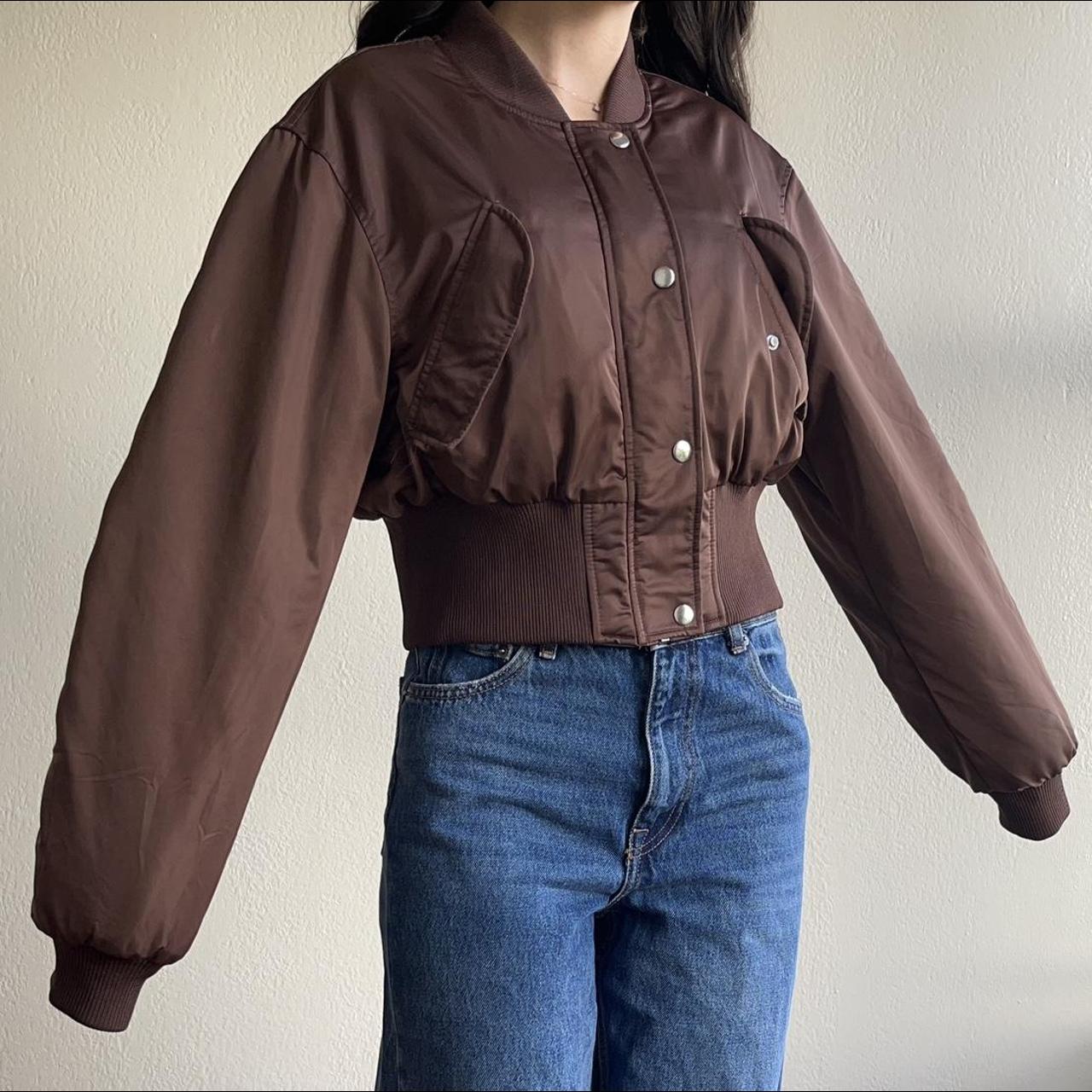 Bershka Men's Brown Jacket Depop