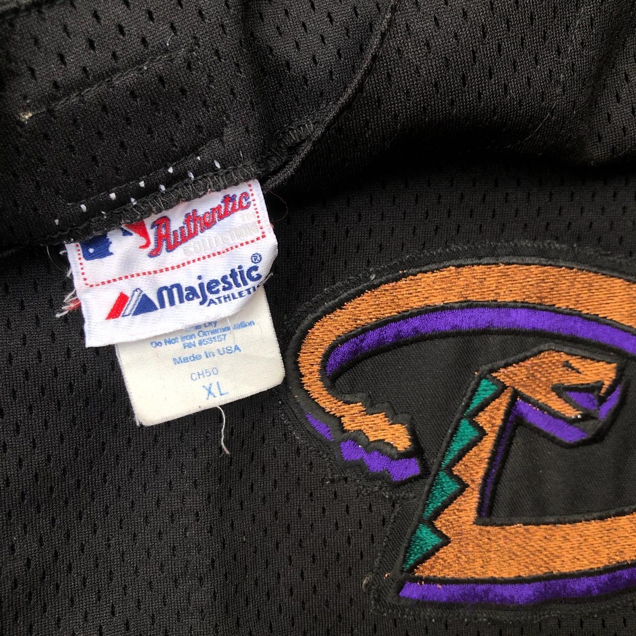 Vintage Grey Arizona Diamondbacks Jersey w/ Patch on - Depop