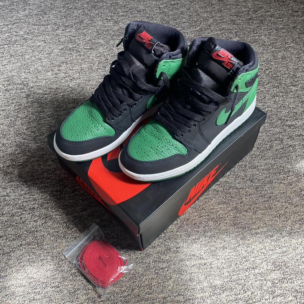 Jordan 1 Retro High - Pine Green Black Black/ Pine... - Depop