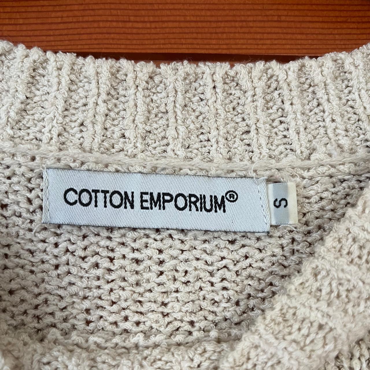 Cotton emporium scallop 2025 stitch sweater