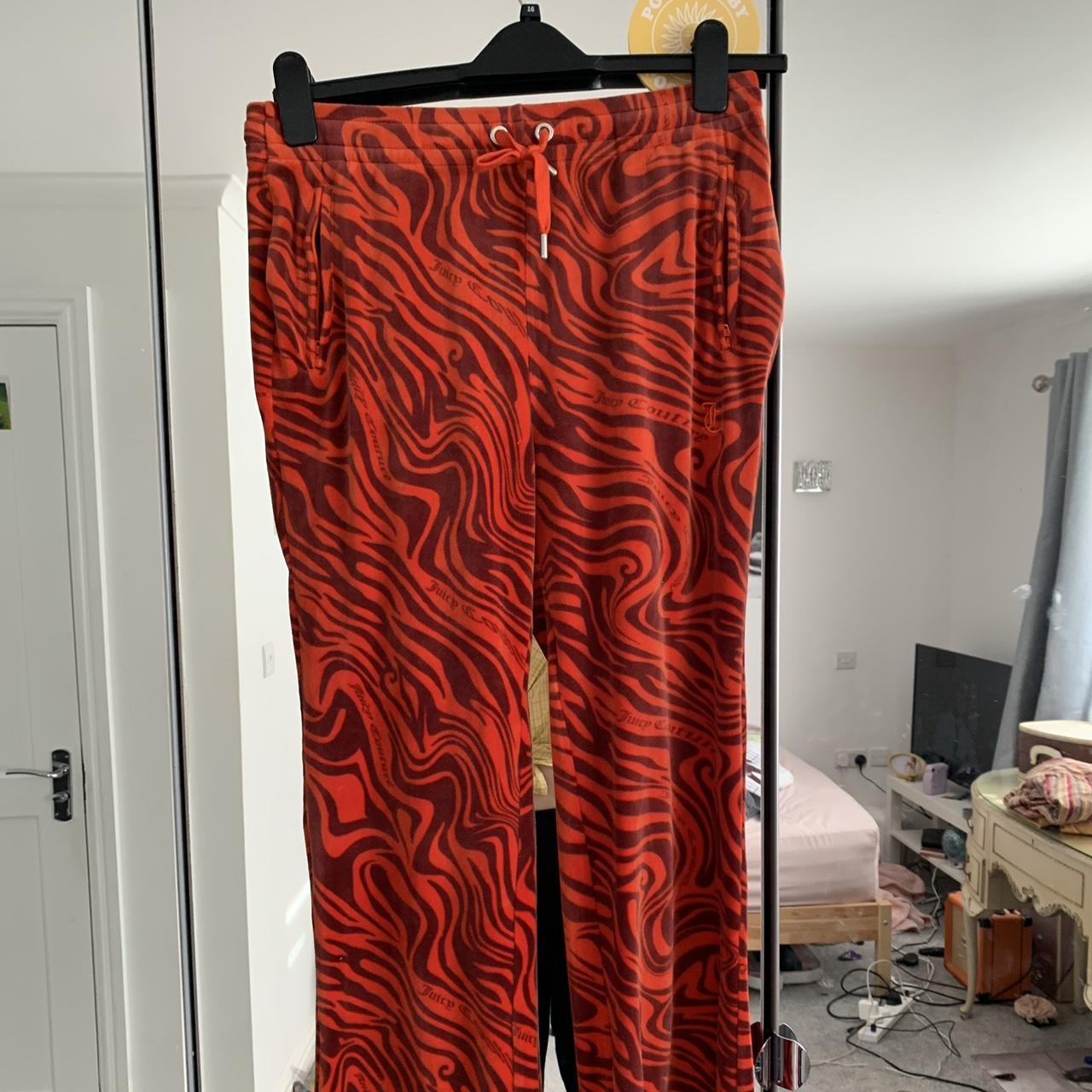 Juicy couture wacky orange tracksuit pants size... Depop