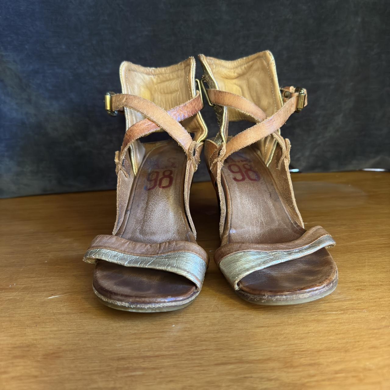 A.S. 98 sandals Some normal wear and toe staining,... Depop