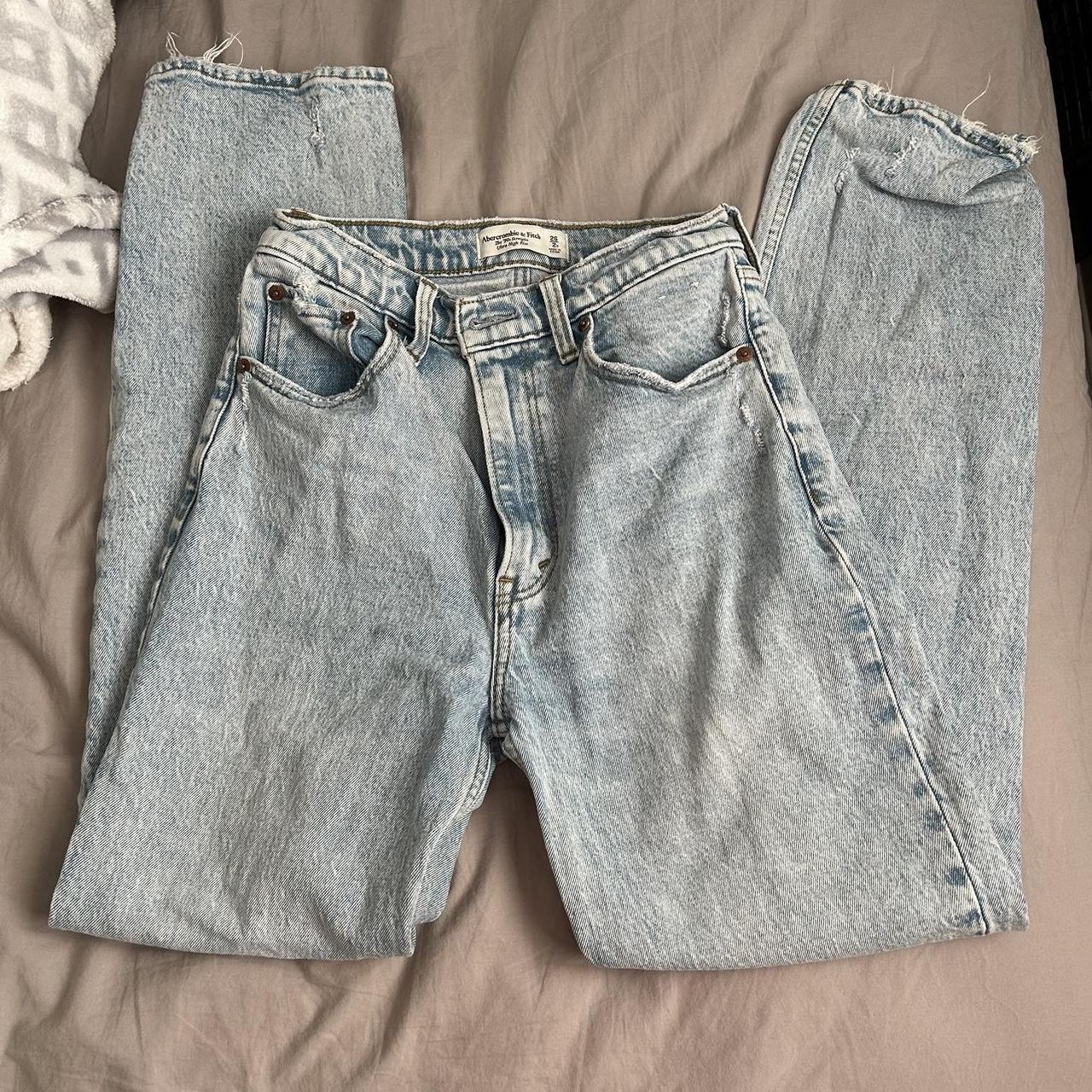 Denim Abercrombie & Fitch jeans in perfect condition... - Depop