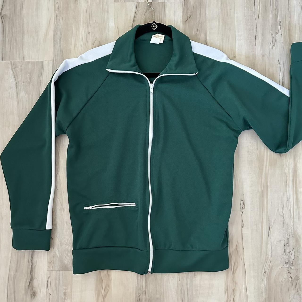 Adidas Men's Green Jacket | Depop