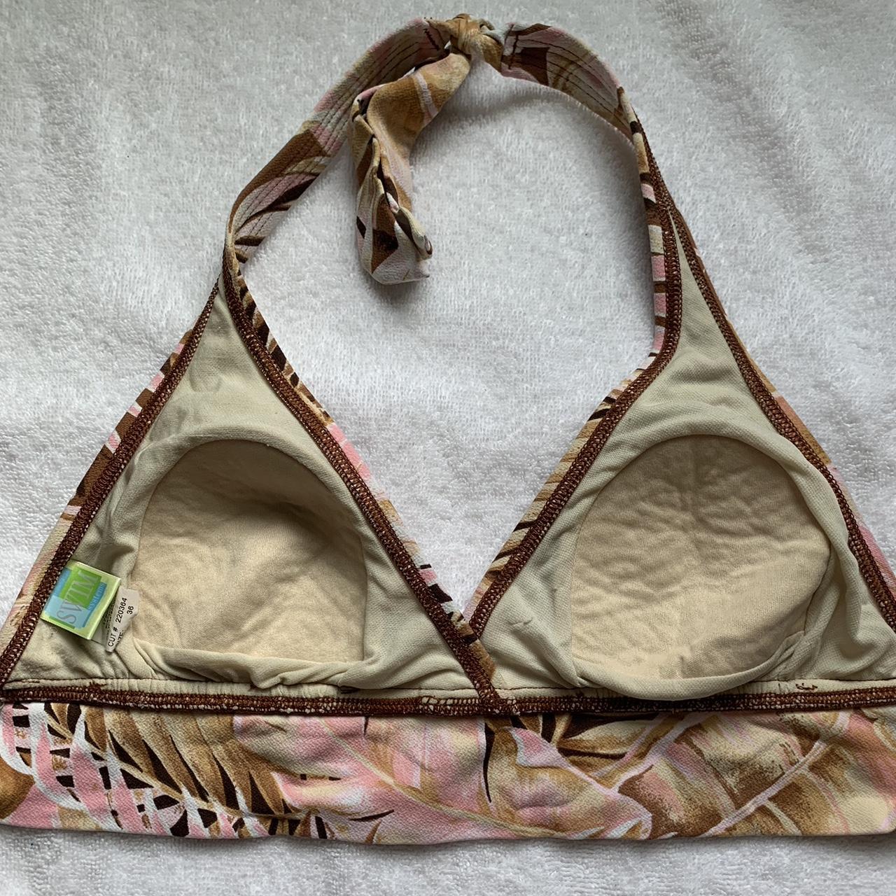 Vintage Bikini Top beautiful colors brand swim... Depop