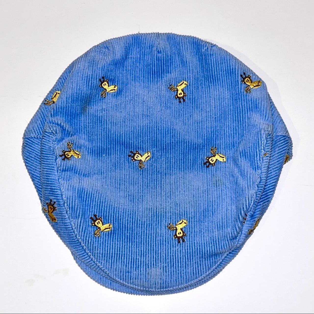 Paul Frank - Blue Corduroy Giraffe Paperboy Cap -... - Depop