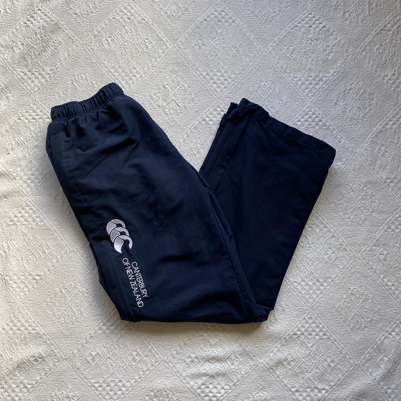 Women’s Navy Blue Canterbury Tracksuit Bottoms Size... Depop