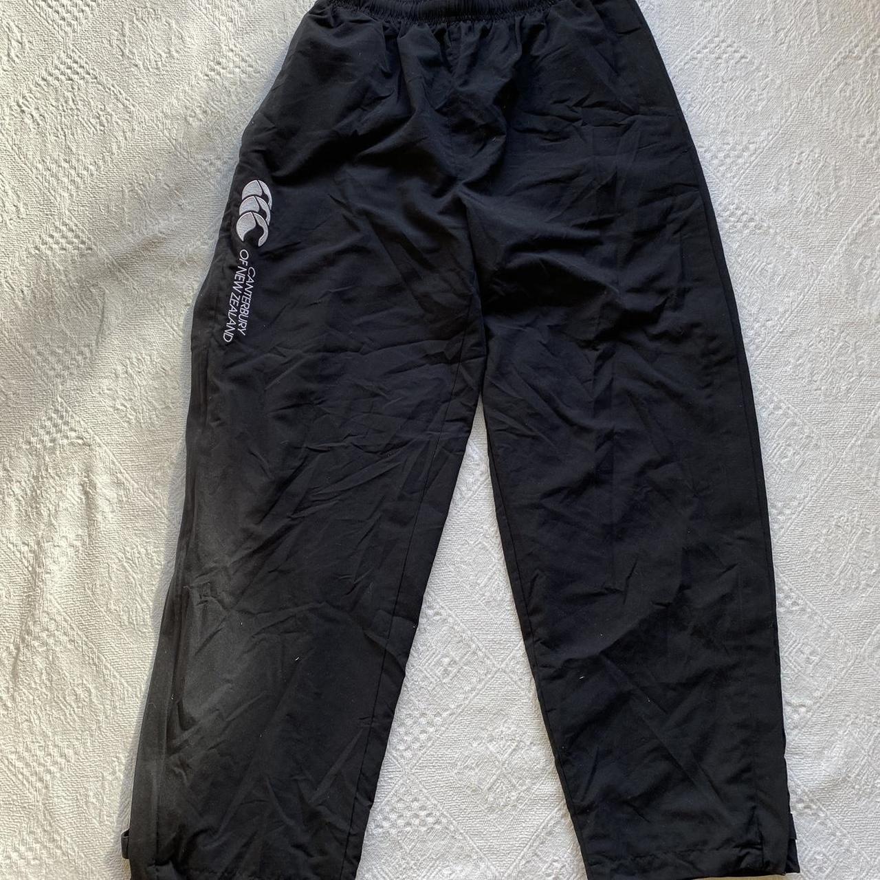 Women’s Black Canterbury Tracksuit Bottoms Size 16... Depop