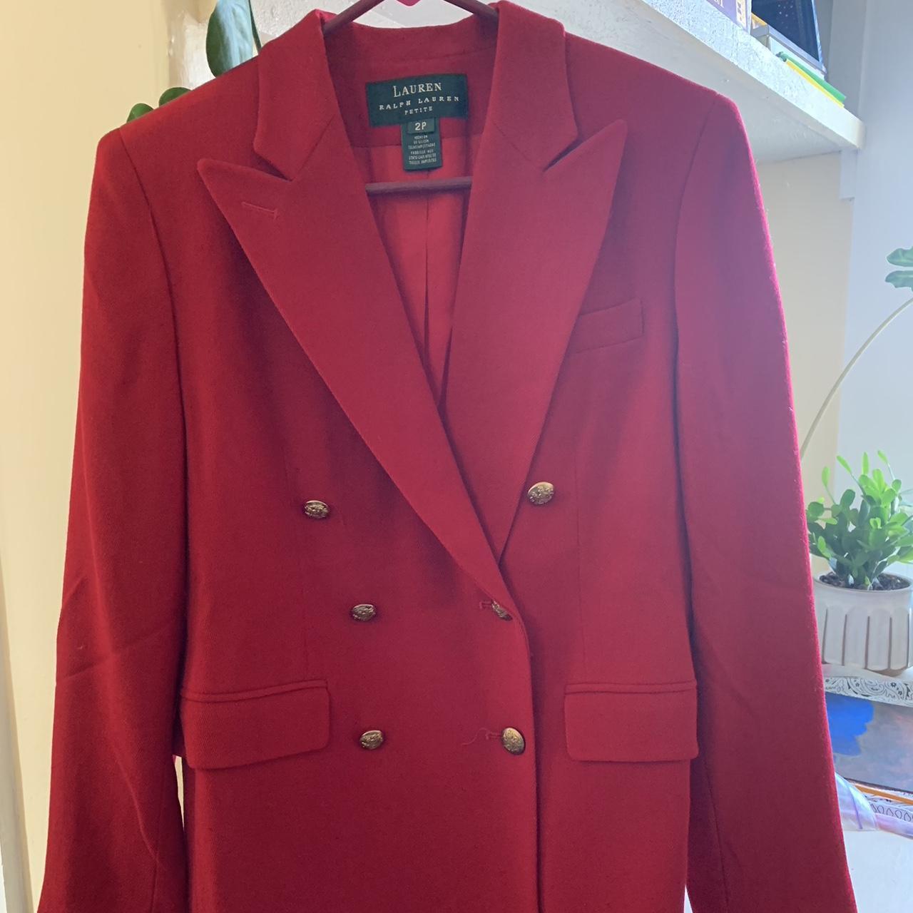 Red ralph lauren online blazer