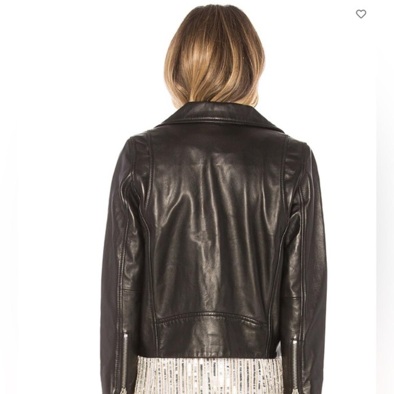 Ganni passion leather clearance jacket