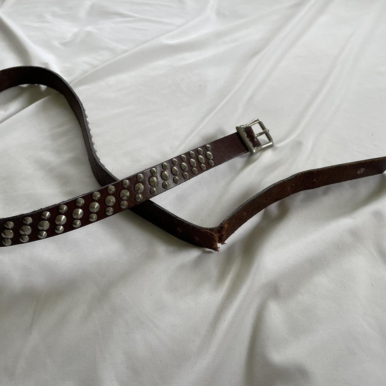 Undercover Studded Leather Belt Size | Depop