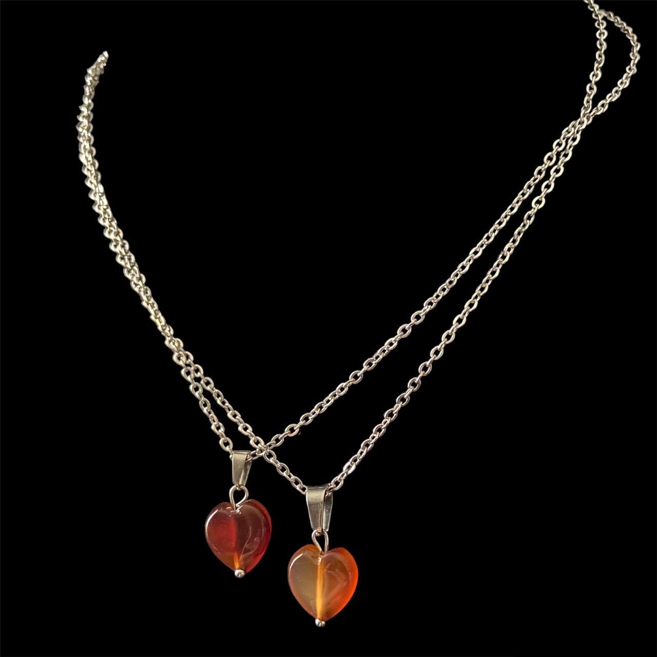 Antique 9ct Gold Carnelian Heart Pendant – Lillicoco