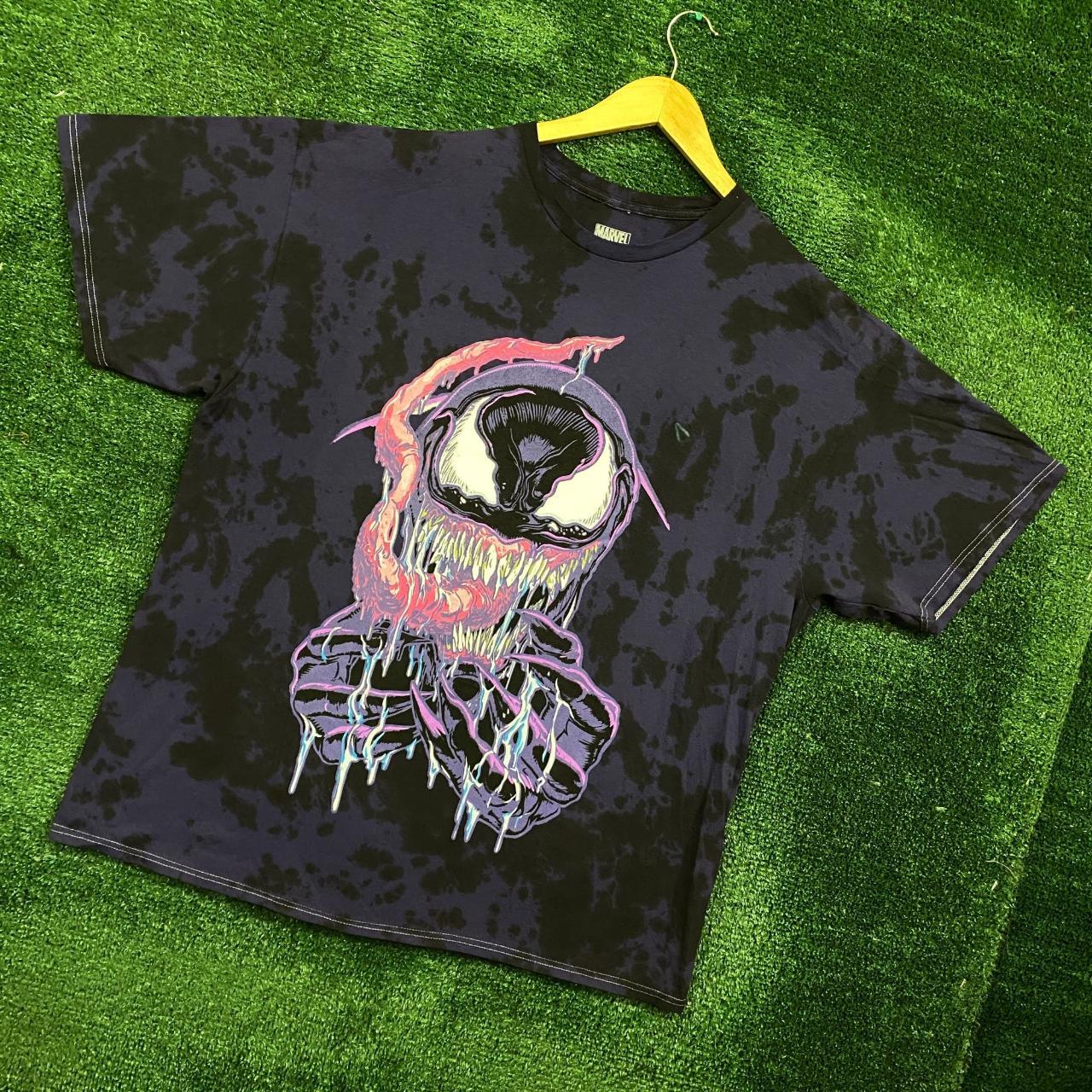 Marvel Comics Venom Tie Dye T-Shirt Size Extra Large... - Depop