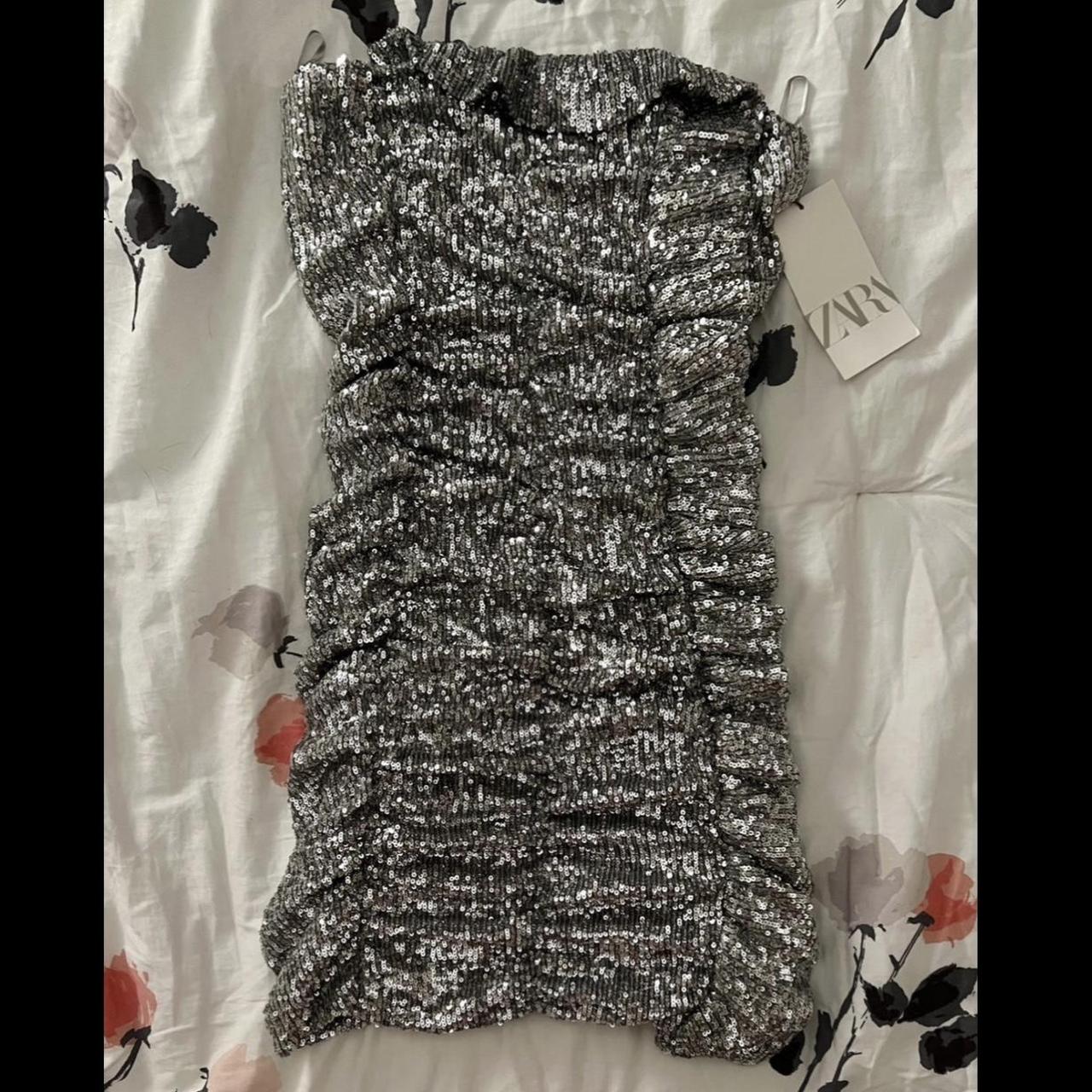 Zara Limited Edition Sequin Mini Dress - style:... - Depop