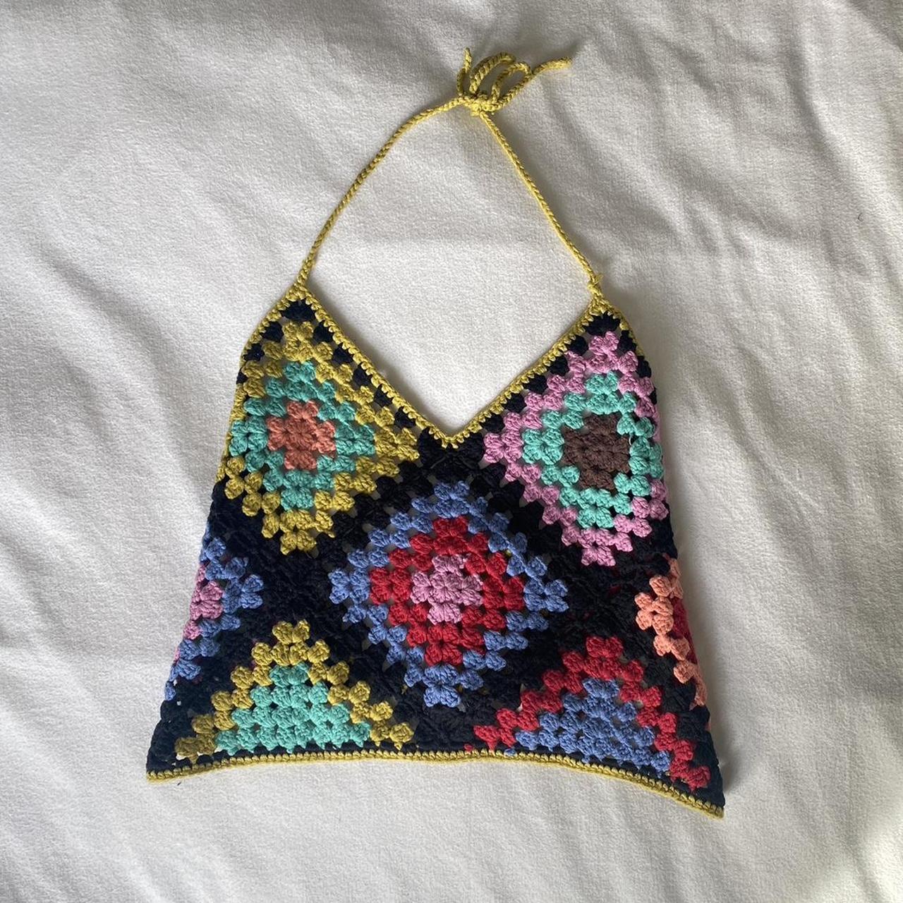 Urban outfitters crochet halter neck worn once Depop