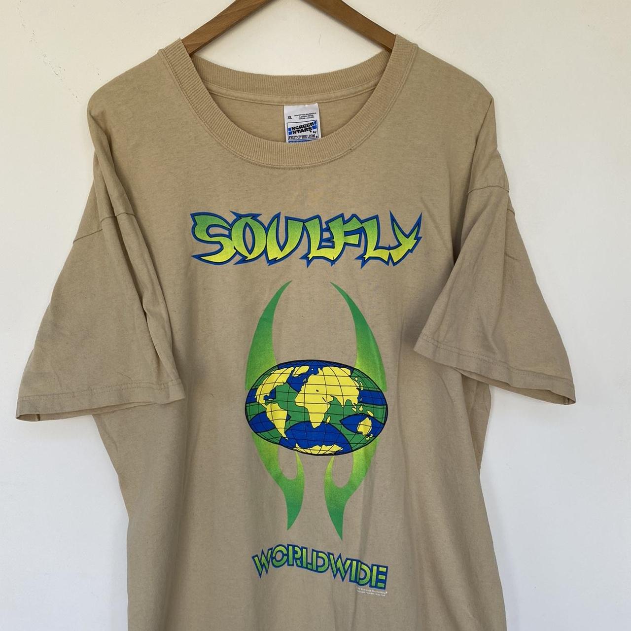 Soulfly 1999 t shirt Metal band tee Size - XL... - Depop