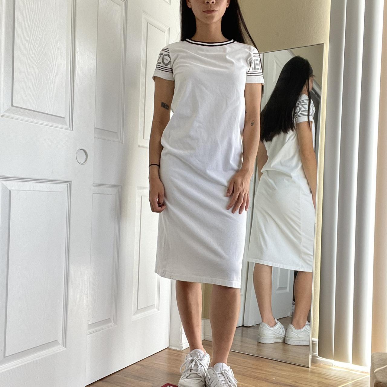 White Kenzo t shirt dress. This cool dress has a