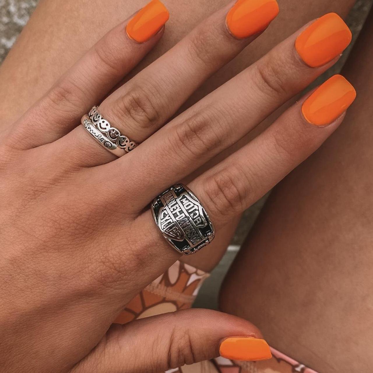 Harley Davidson Ring Large retro Harley Davidson | Depop