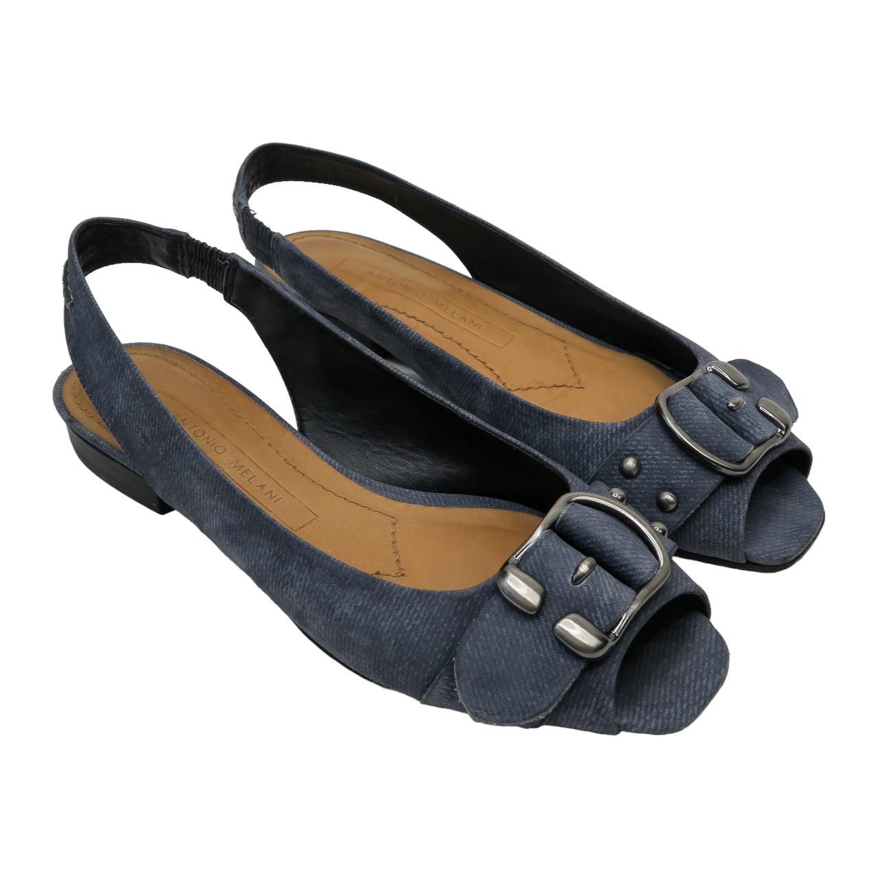 Open Toe Slingback Flats, Vintage Y2K Antonio