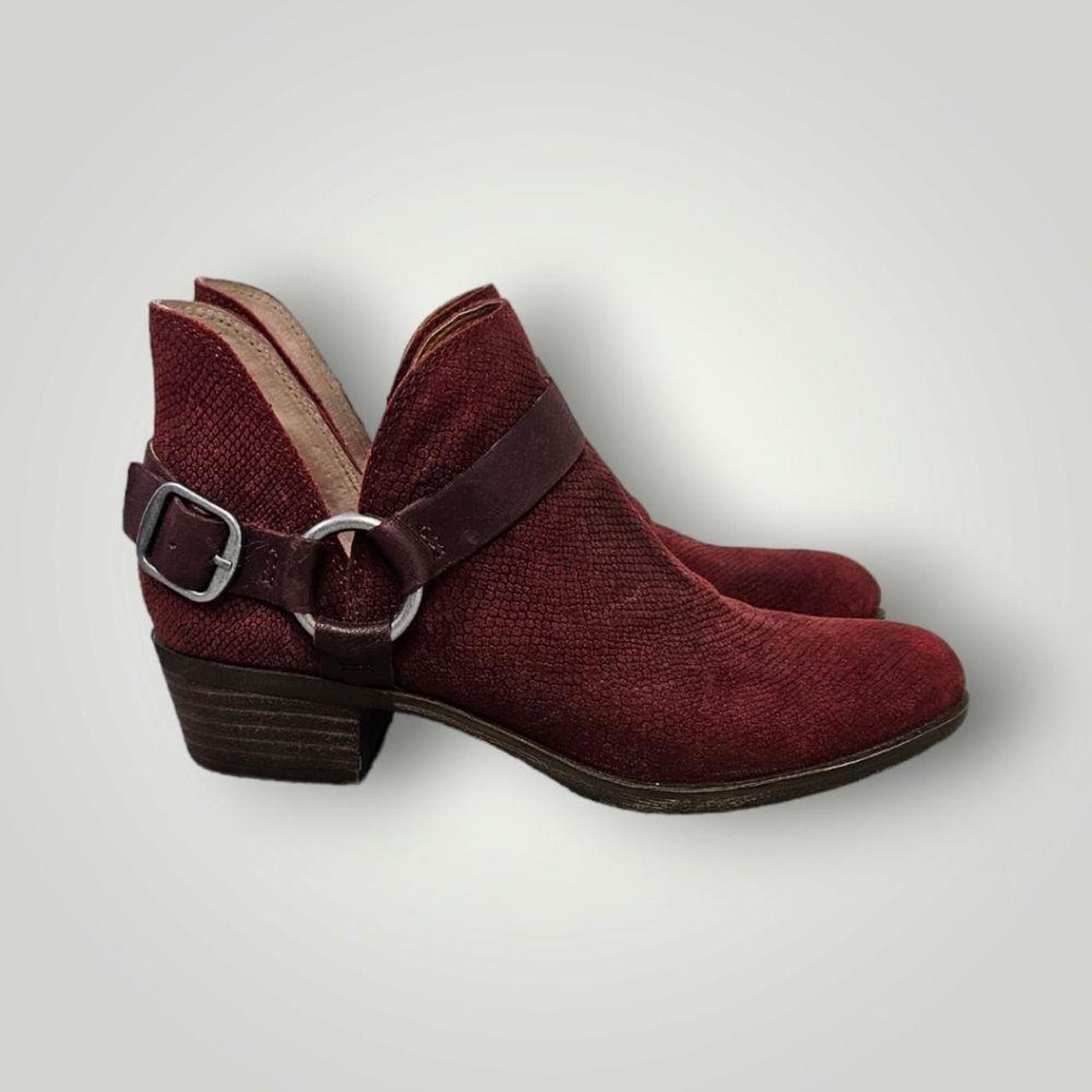 Lucky brand red fashion booties