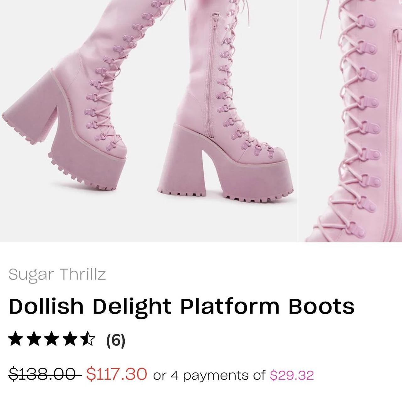 Dollskill dollish delight platform boots DEADSTOCK
