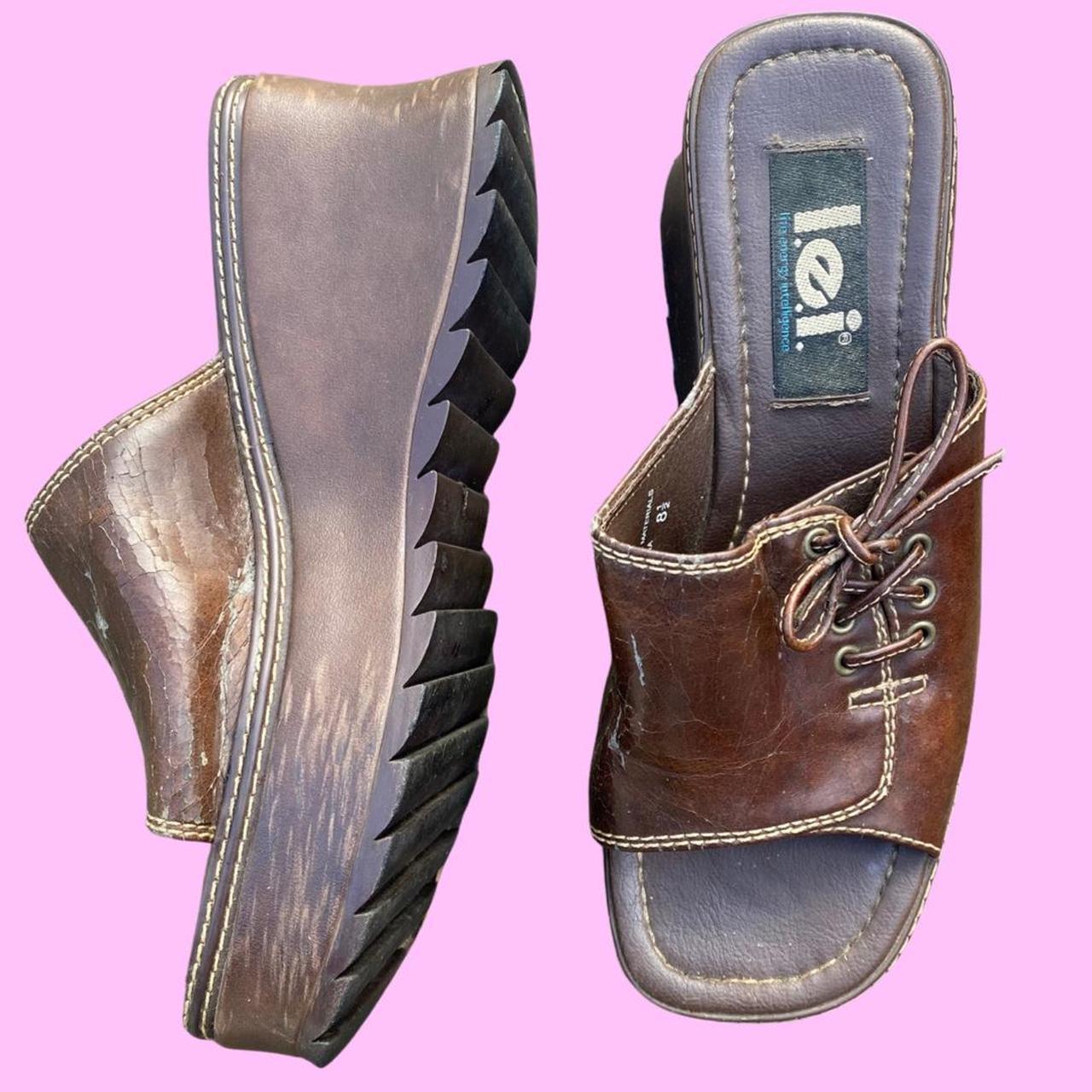 L.e.i. Women's Brown Sandals Depop