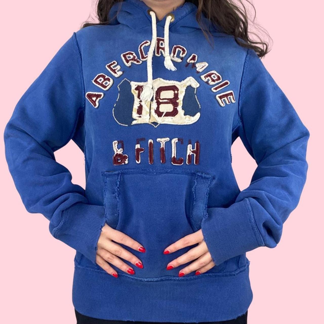 Blue 2024 abercrombie hoodie