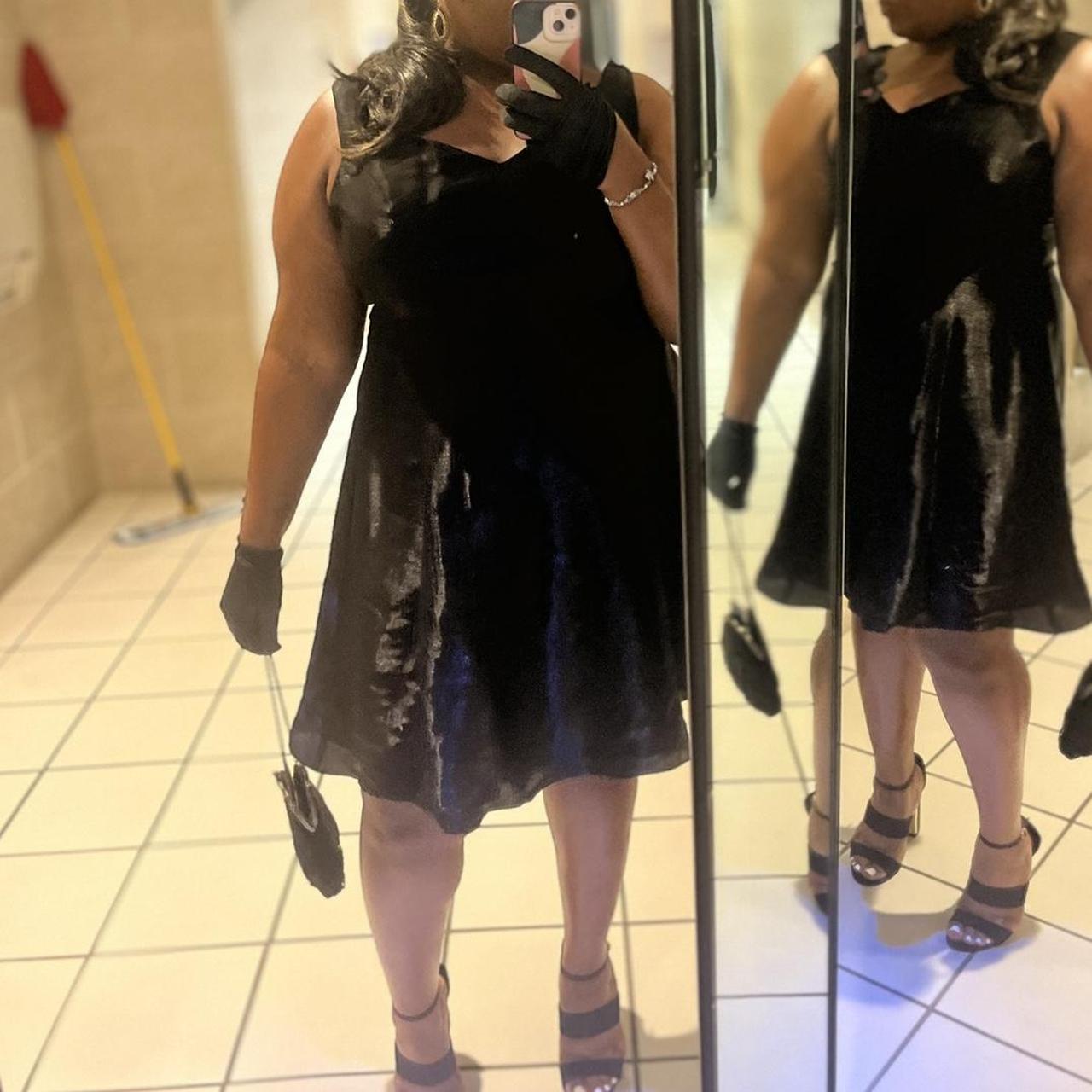 All Black Women's Black and Silver Dress (2)