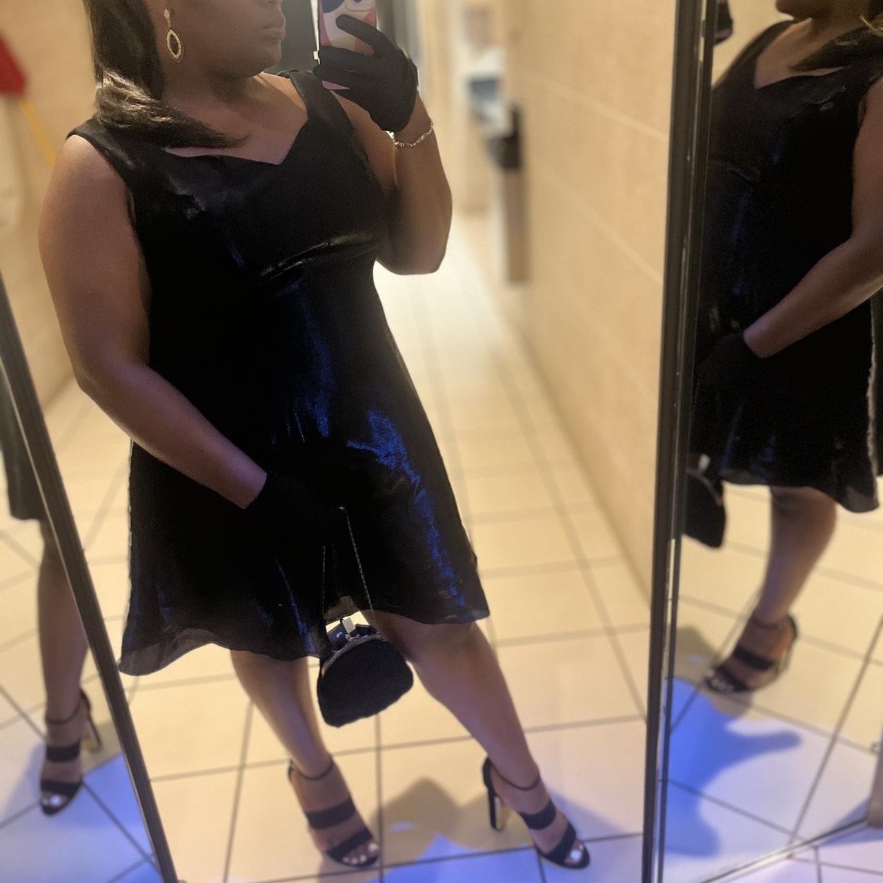 All Black Women's Black and Silver Dress (4)