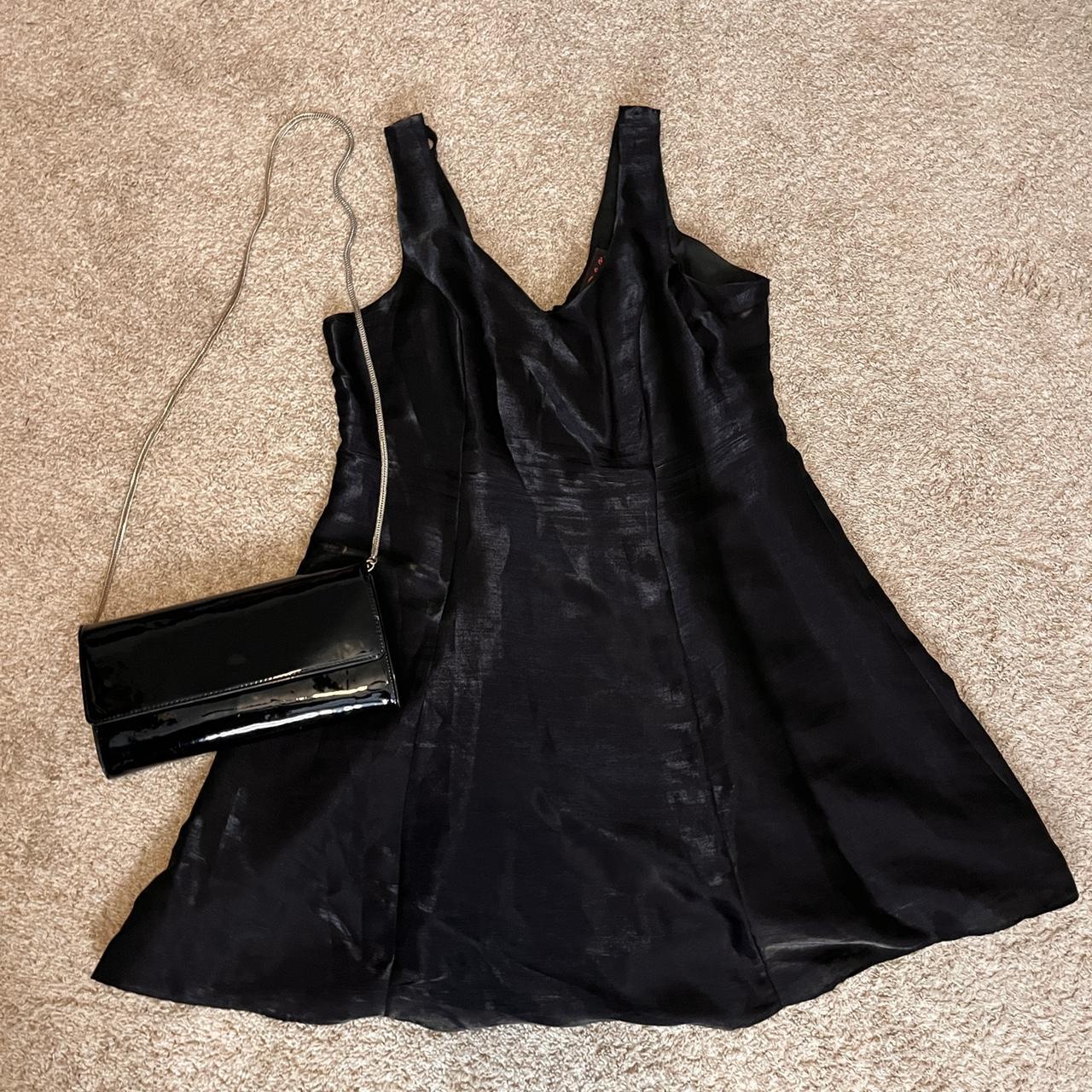 All Black Women's Black and Silver Dress