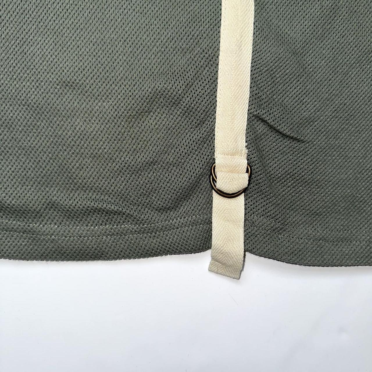 Khaki Green Mesh Y2K 00s Buckle Cotton Tank Top,... - Depop