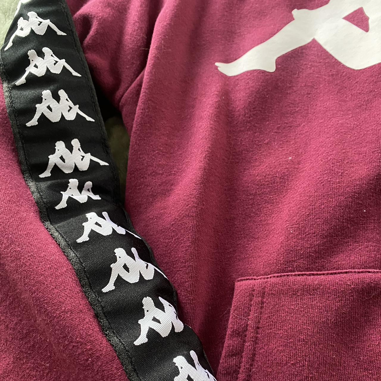 Burgundy hot sale kappa hoodie