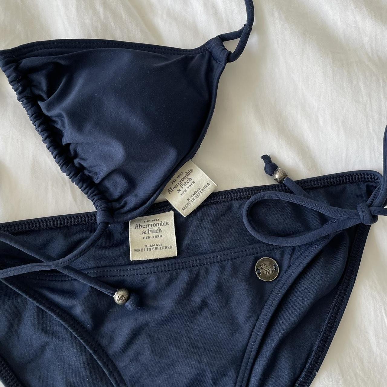 Abercrombie And Fitch Navy Bikini Top And Bottom Depop 9249