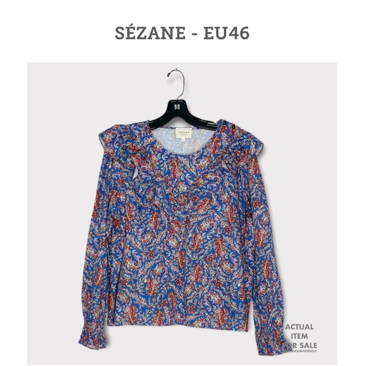 Sézane Women's Blue Blouse