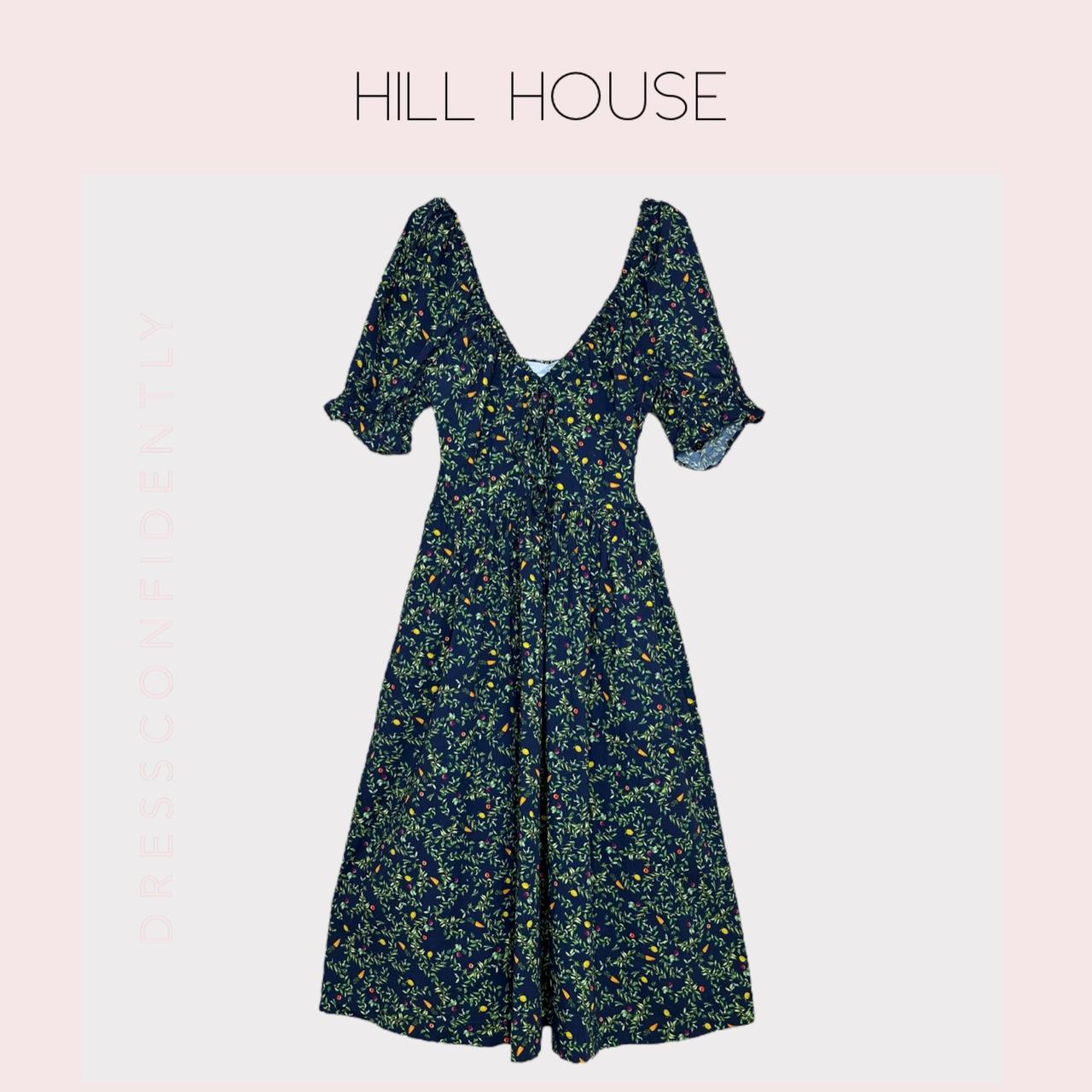 HILL HOUSE Ophelia Midi Dress Midnight Garden... Depop