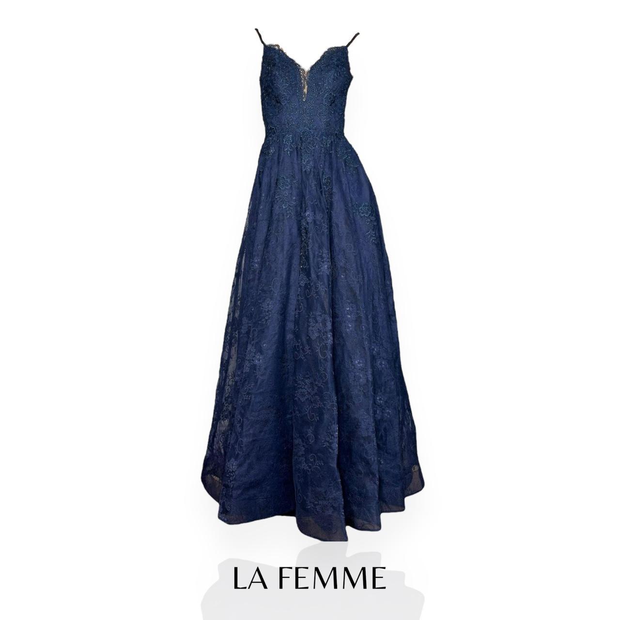 La femme navy on sale gown