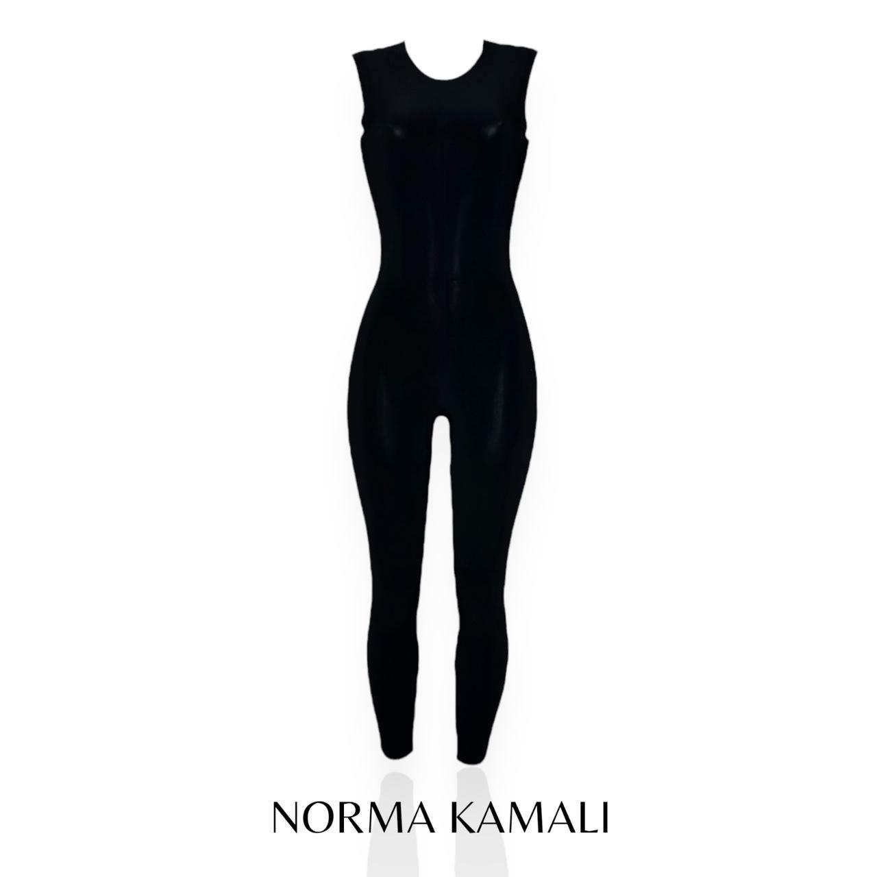 NORMA KAMALI Sleeveless Catsuit, Black, XS - New - Depop