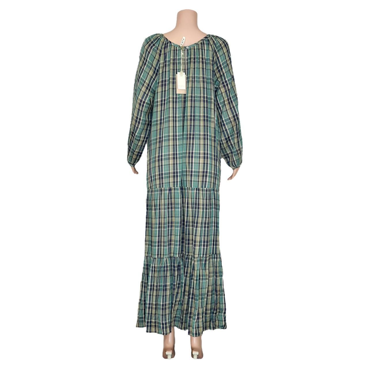 MIRTH OSTUNI MAXI DRESS OCEAN PLAID shops