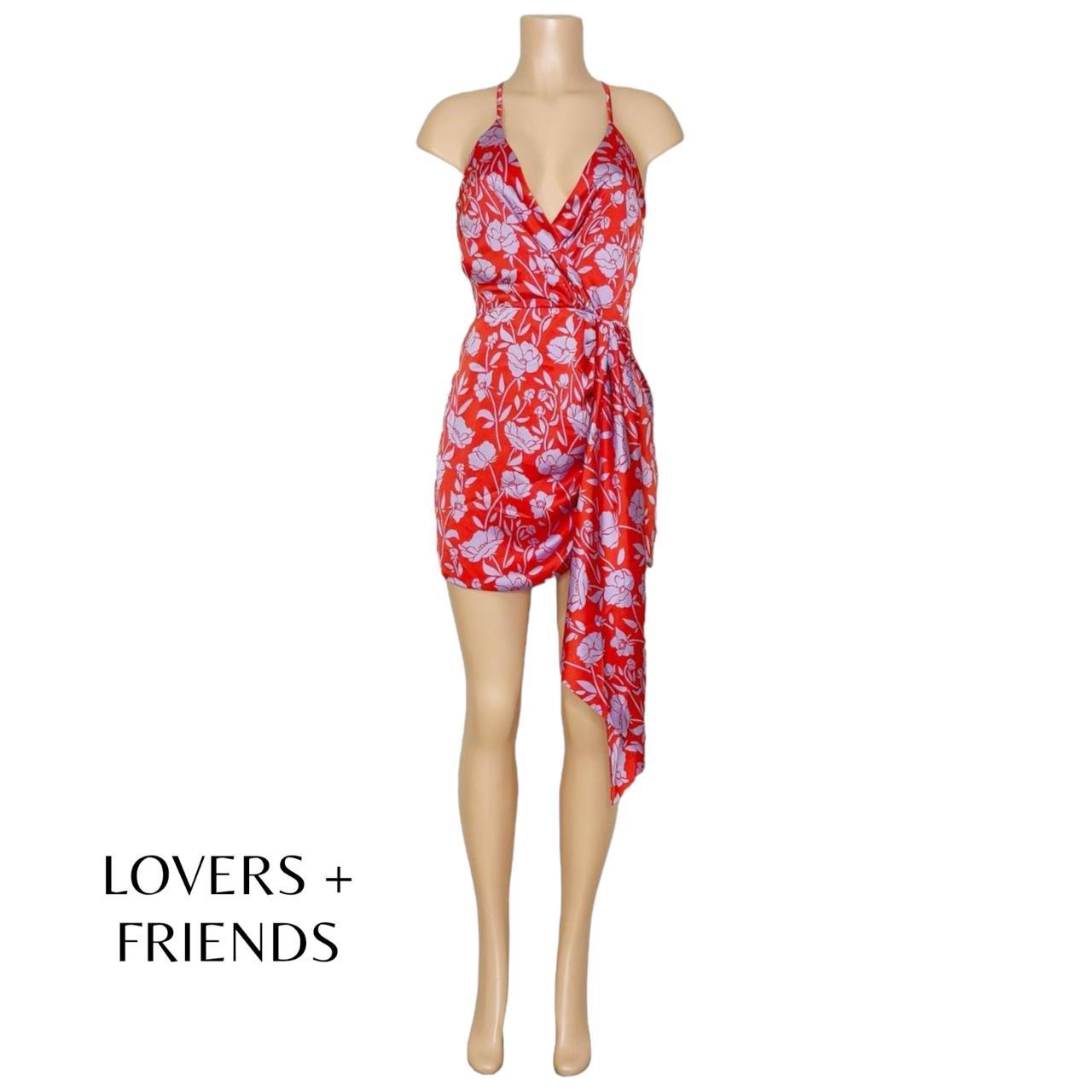 LOVERS FRIENDS Kamala Floral Mini Dress Red